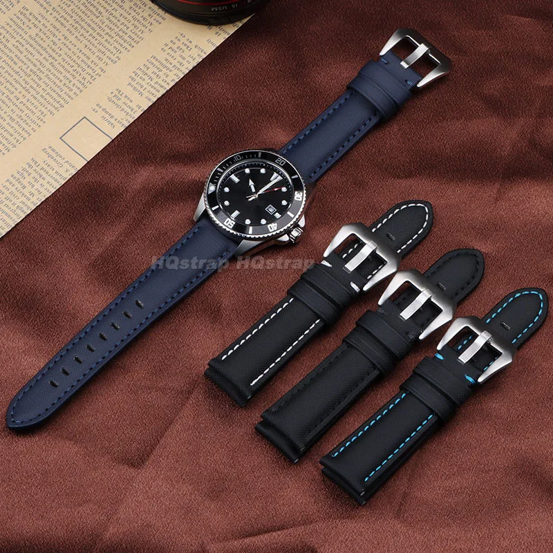 Nylon Watch Strap 22mm for Huawei Watch Gt4/3/2 Watchband Soft Canvas Bracelet for Seiko Sport Comfortable Replacement Wristband