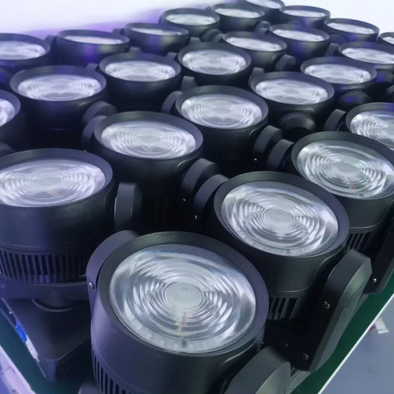 

2 шт., 120 Вт, мини-луч, светодиодный светильник с подвижной головкой, RGBW, мытье, сценический светильник