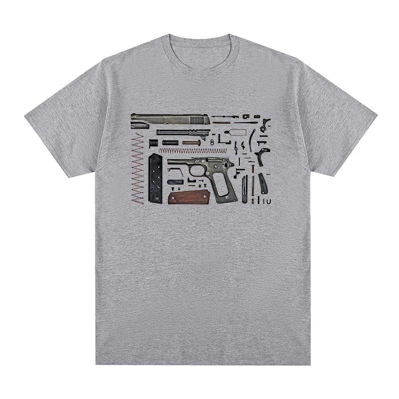 anatomical Cool Pistol Weapon Handgun Trust t-shirt Cotton Men T shirt New TEE TSHIRT Womens tops