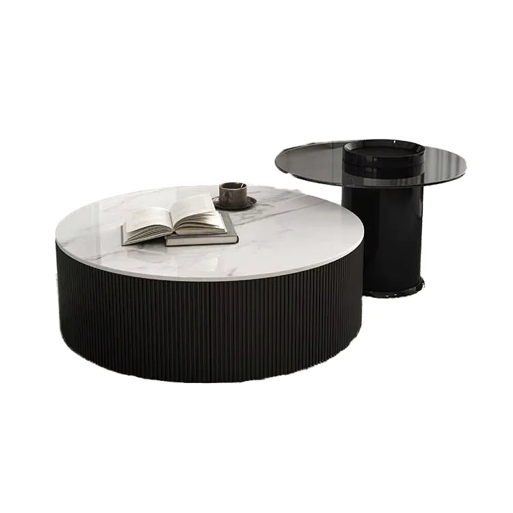 

Customizable Modern Simplicity Fabric Rock Slab Coffee Table New Tea Table for Small Household Living Room Furniture Stone