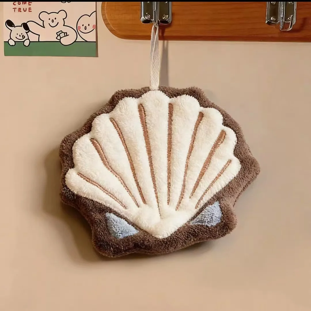 Bonito Toallero de Bambú con Diseño de Hoja de Planta y Tortuga, de Tela de Coral, para Colgar en el Baño Infantil, Decoración Creativa para el Hogar