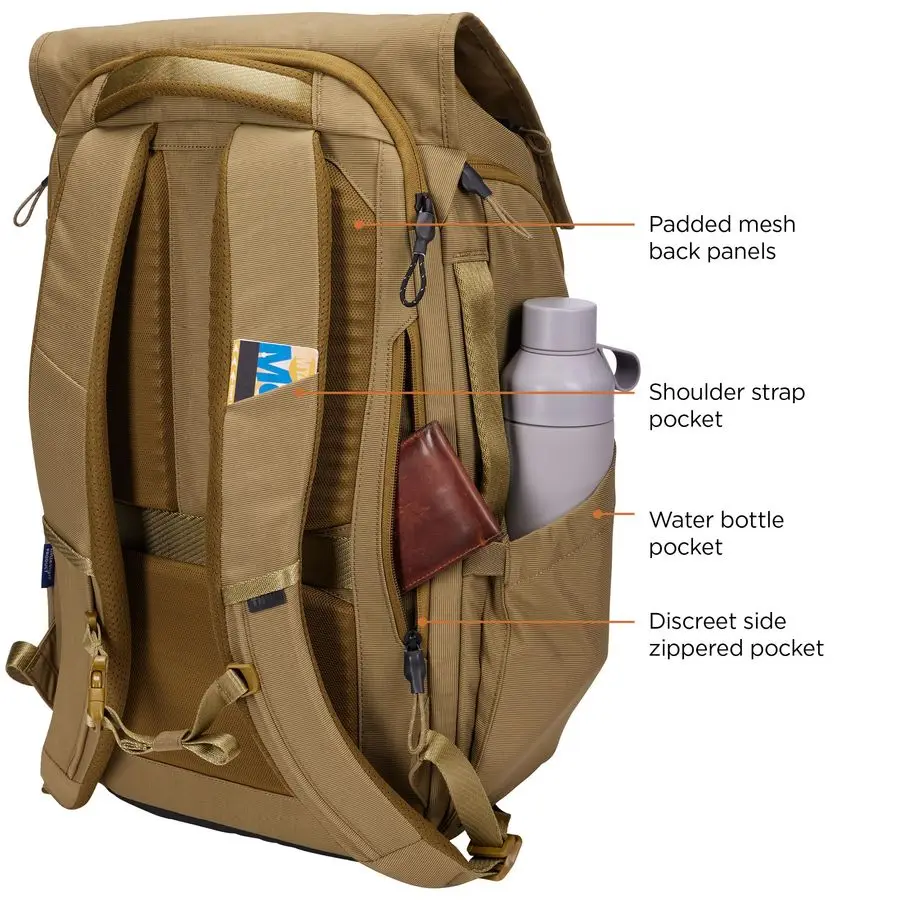 Zaino per pendolari Paramount da 27 litri, adatto a 16 laptop, Nutria