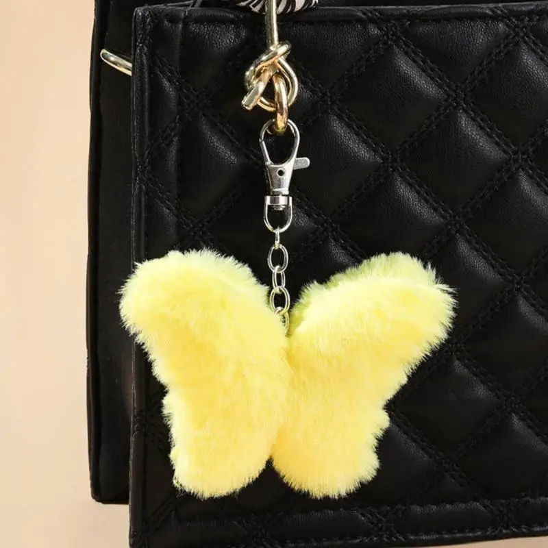 Y55F Handmade Butterfly Charm Keychains Women Car Keyring Keys Holder