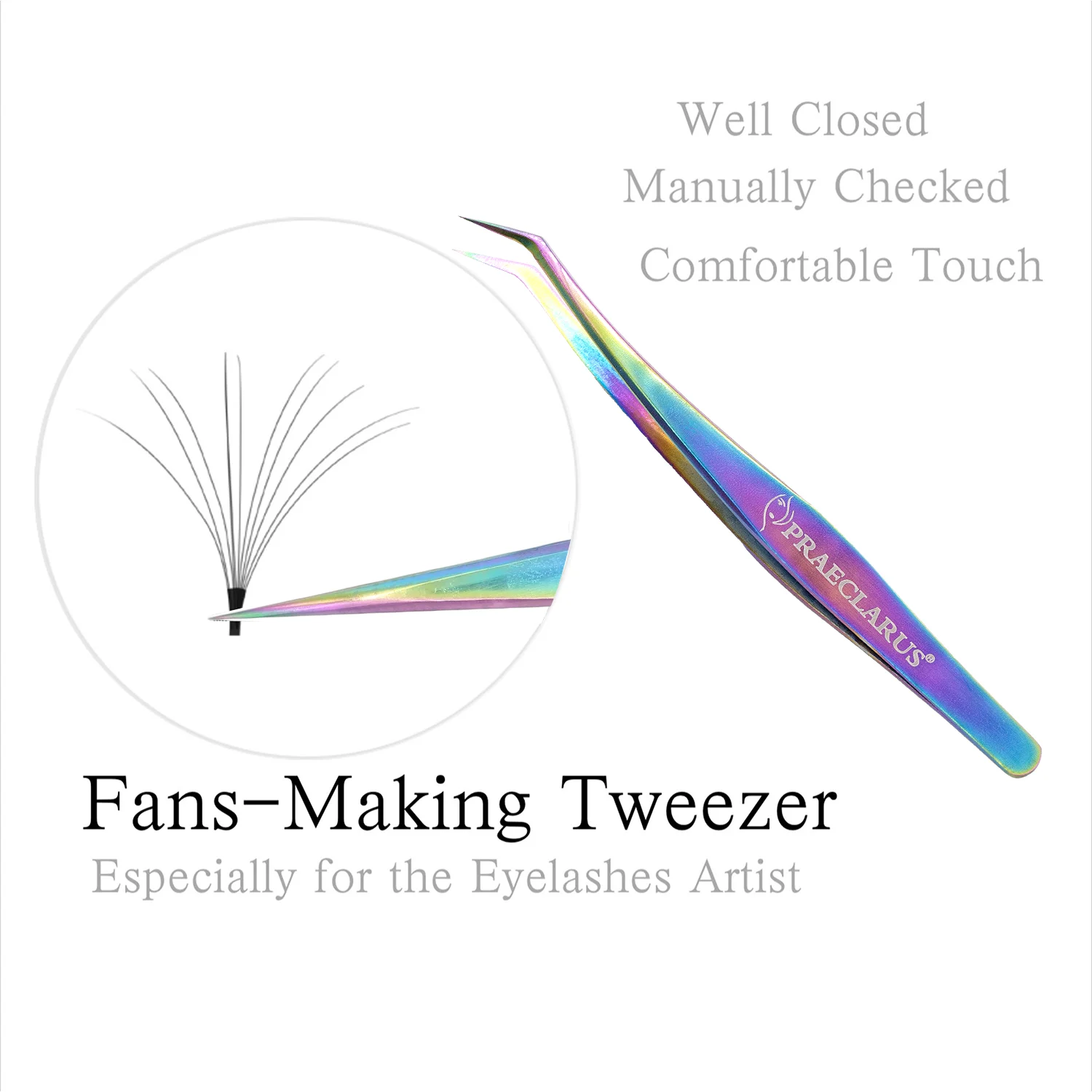 まつげエクステンション用ピンセットカラフルなピンセットステンレス鋼高精度ピンセットプロフェッショナルまつげエクステンションツール ﻿