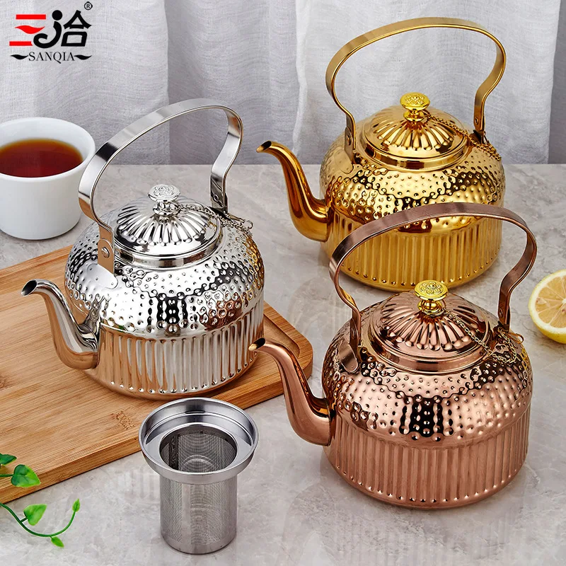 

HXL stainless steel kettle commercial tea kettle hotel dedicated large capacity