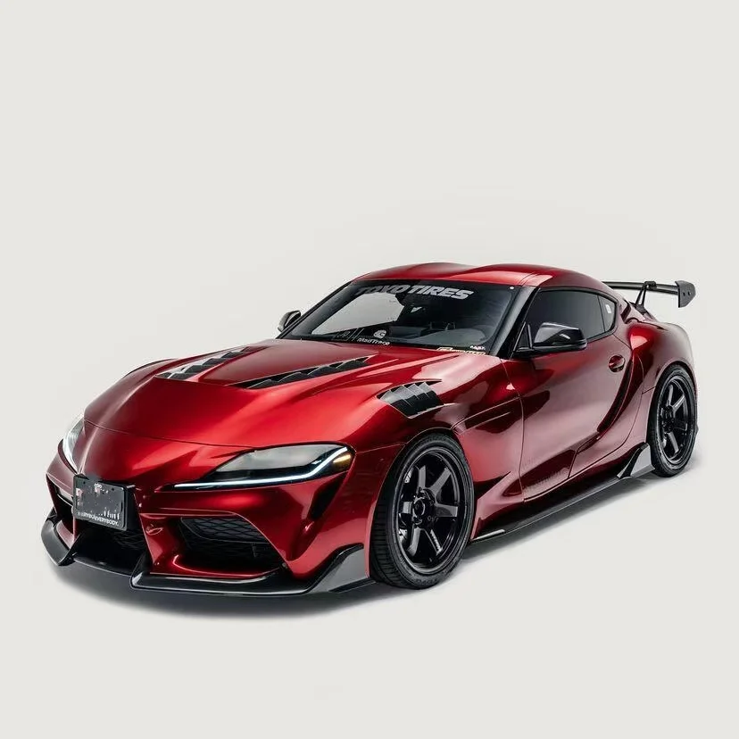 

For Toyota A90 SUPRA Carbon Fiber Body Kit Supra A90 Upgrade the ADRO Style Front Lip Diffuser Spoiler Side Skirt Hood