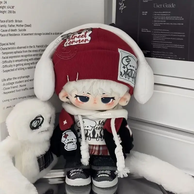 

20cm Cotton Doll Clothes Set, Adorable American Retro Plush Toy Outfit, Changeable Dress Up Clothing for 20cm Dolls, Vintage Sty