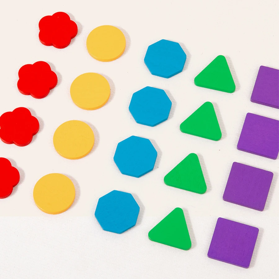 Jouets Montessori en forme de couleur en bois, jouet éducatif d'apprentissage préscolaire pour enfants, cadeaux d'anniversaire et de noël