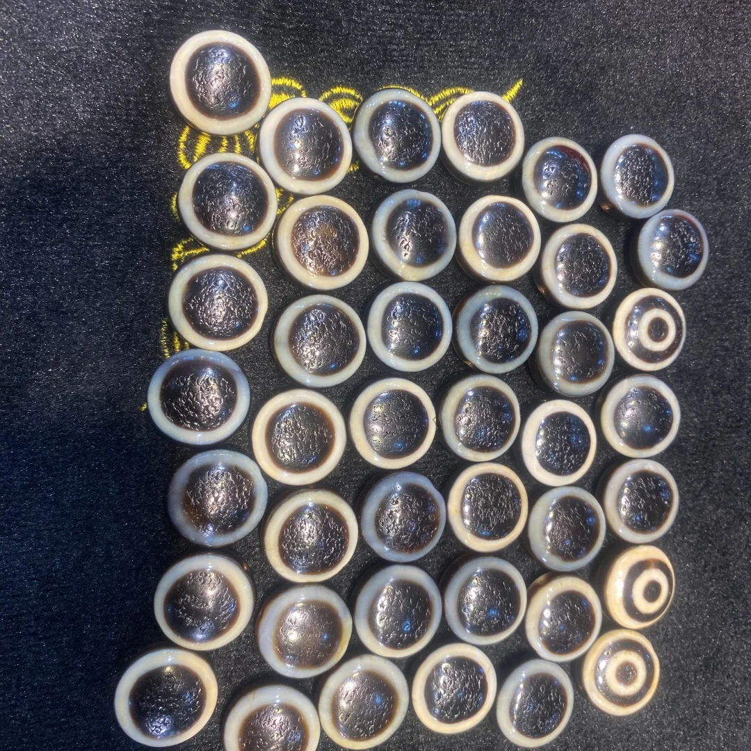 1pcs/lot 1020mm Agate Sheep Plate Bead Weathered Patina Taiwanese Craft Perfectly Round Big Eye Pattern Loose Beads Wholesale