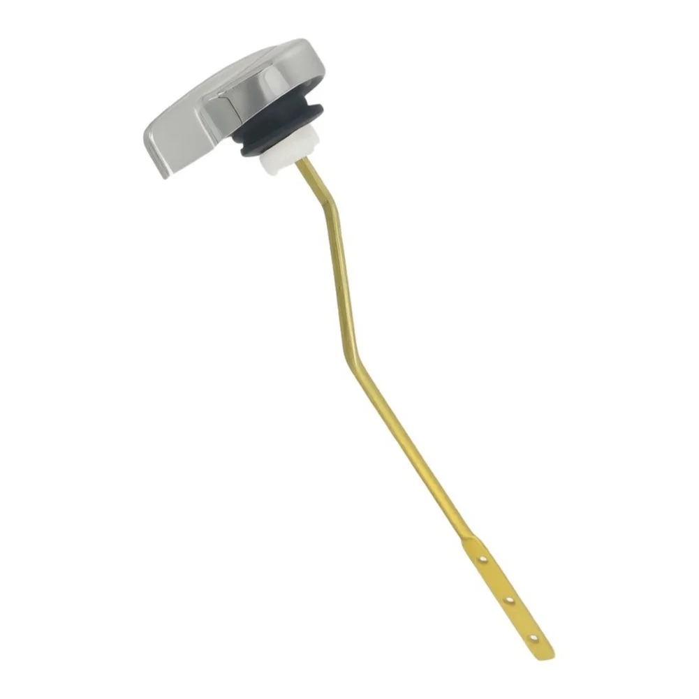 Zinc Alloy Chrome Toilet Handle for Side Mount Tanks Easy DIY Installation No Special Tools Required 27x7.5x7.5cm