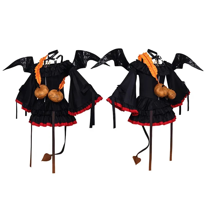 

Аниме Mikuu Kasane Костюм UTAU Teto Little Devil Лолита Платье Костюм Хэллоуин Косплей Наряды Парики Для Женщин sf/1