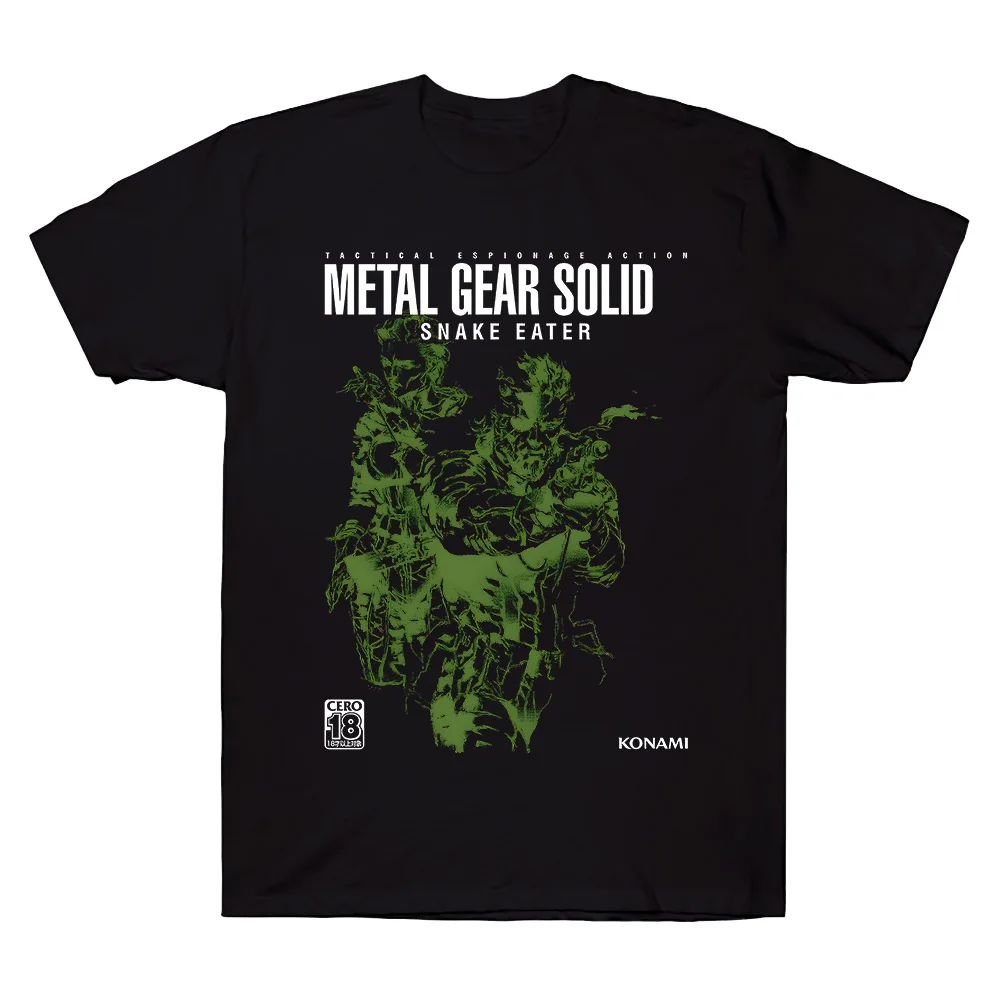 

Metal Gear Solid Game Creative Summer T-shirt Snake and Boss Cover Graphic T Shirt Pure Cotton High Quality Unisex Oversized Tee