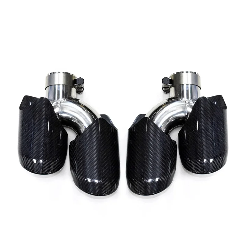 

SYPES Carbon Fiber Muffler Tip For Porsche 2014-2018 Macan Exhaust Tip Exhaust Pipe
