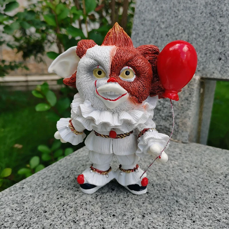 Halloween Horror Figures Clown Figurine Decoration Resin Artistic Fairy Garden Miniature Store Desktop Decor Kids Toy Gifts