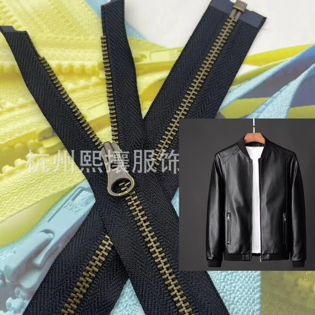 

10 шт./лот YKK металлическая молния 3 # 35-70 см бронзовый одинарный открытый черный детский тонкий пуховик DIY швейные принадлежности для одежды