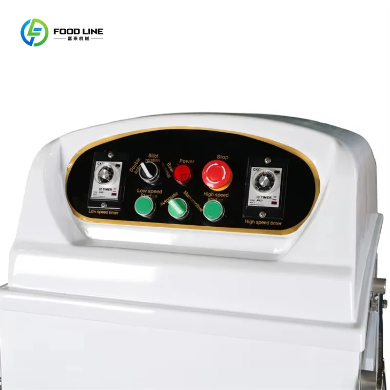 Automatic Timing Spiral Dough Making Machine Two Speed Adjust Low Noise for Cake Shop Bakery Catering Custom