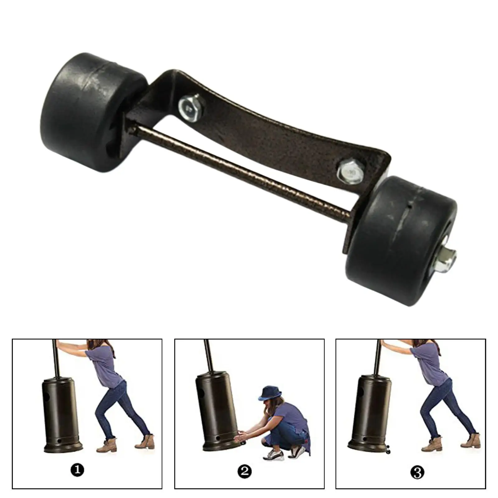 

Patio Outdoor Heater Wheel Kit Gas Patio Heater Replaces Easy to Move Install Patio Heater Pulley Patio Heater Parts Premium
