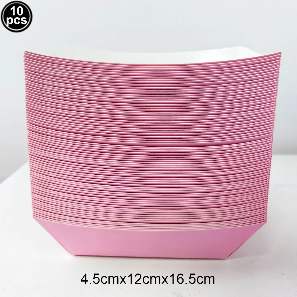 10Pcs Einfarbig Popcorn Boxen Einweg Papier Tasse Papier Lebensmittel Tabletts Geschenk Taschen Mit Griffen Hochzeit Party Baby Dusche liefert – Detail 8