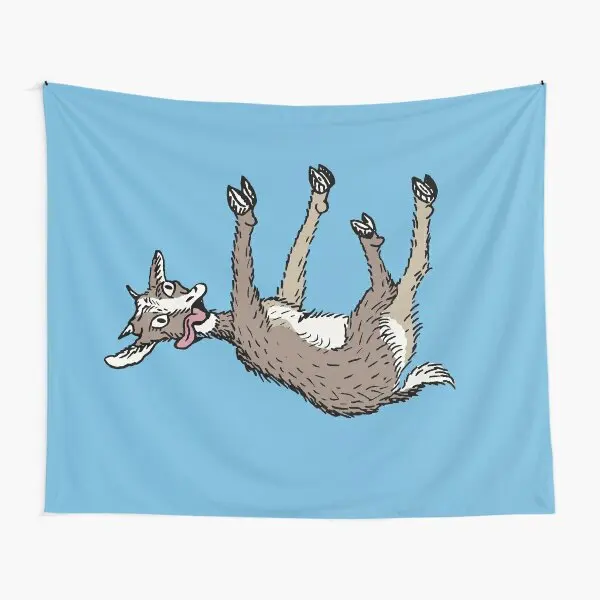 Fainting Goat In Color  Tapestry Decor Bedroom Hanging Colored Yoga Travel Wall Bedspread Decoration Blanket Home Art Towel