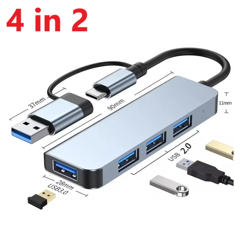 USB C HUB Concentrator Card Reader Audio USB 3.0 HUB Splitter Type C to USB OTG Adapter USB Dock Station For MacBook Air PC