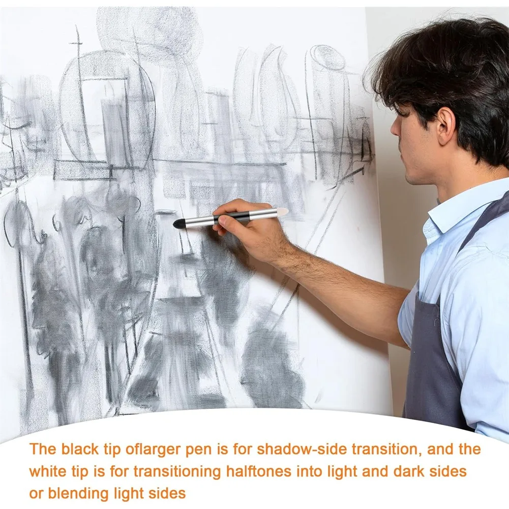 REST 9 Pcs Blending Stumps for Drawing, Blendings Sticks Drawing Art Blenders for Student Artist Charcoal Sketch