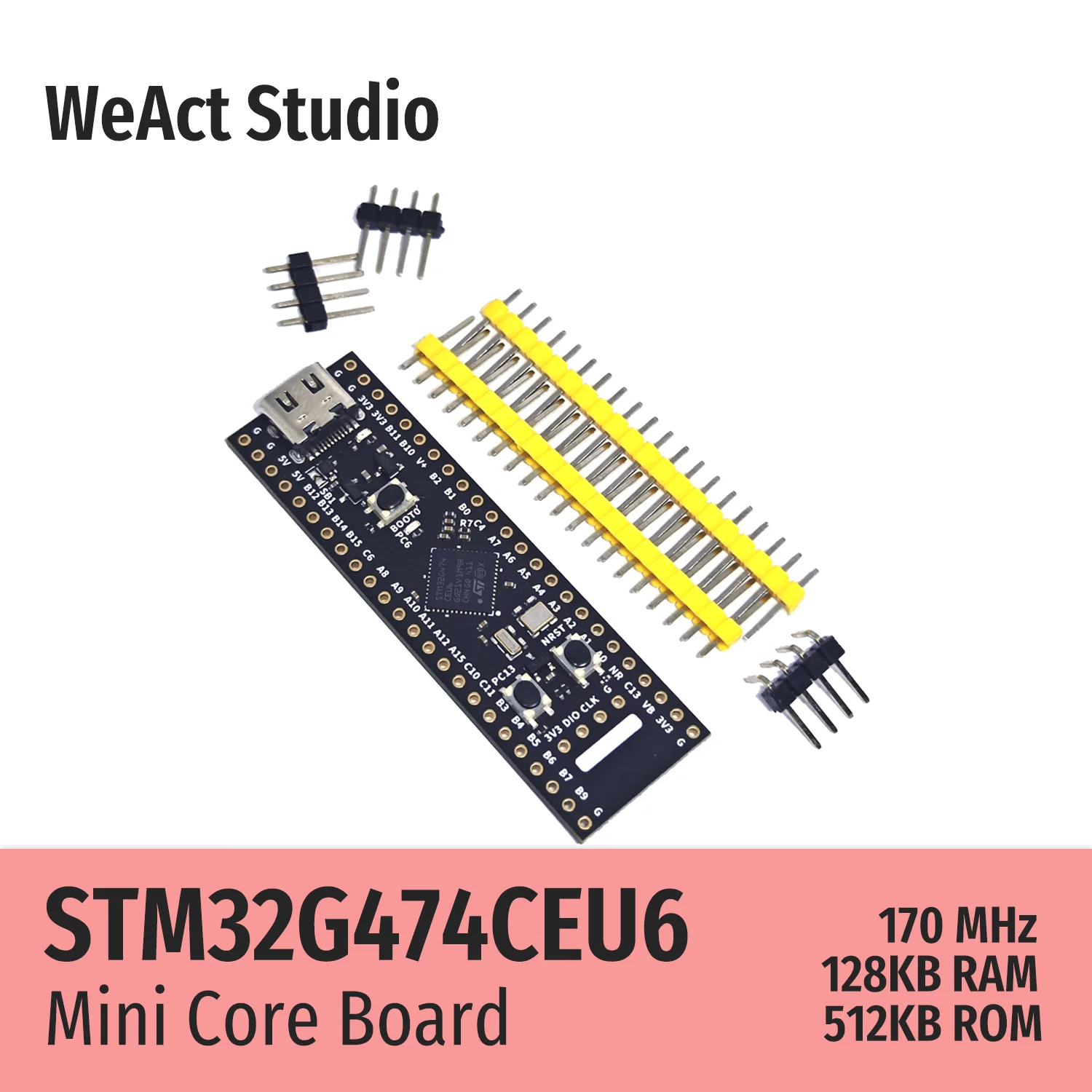 WeAct  Long Type STM32G474CEU6 STM32G474 STM32G4 STM32 Core Board Demo Board