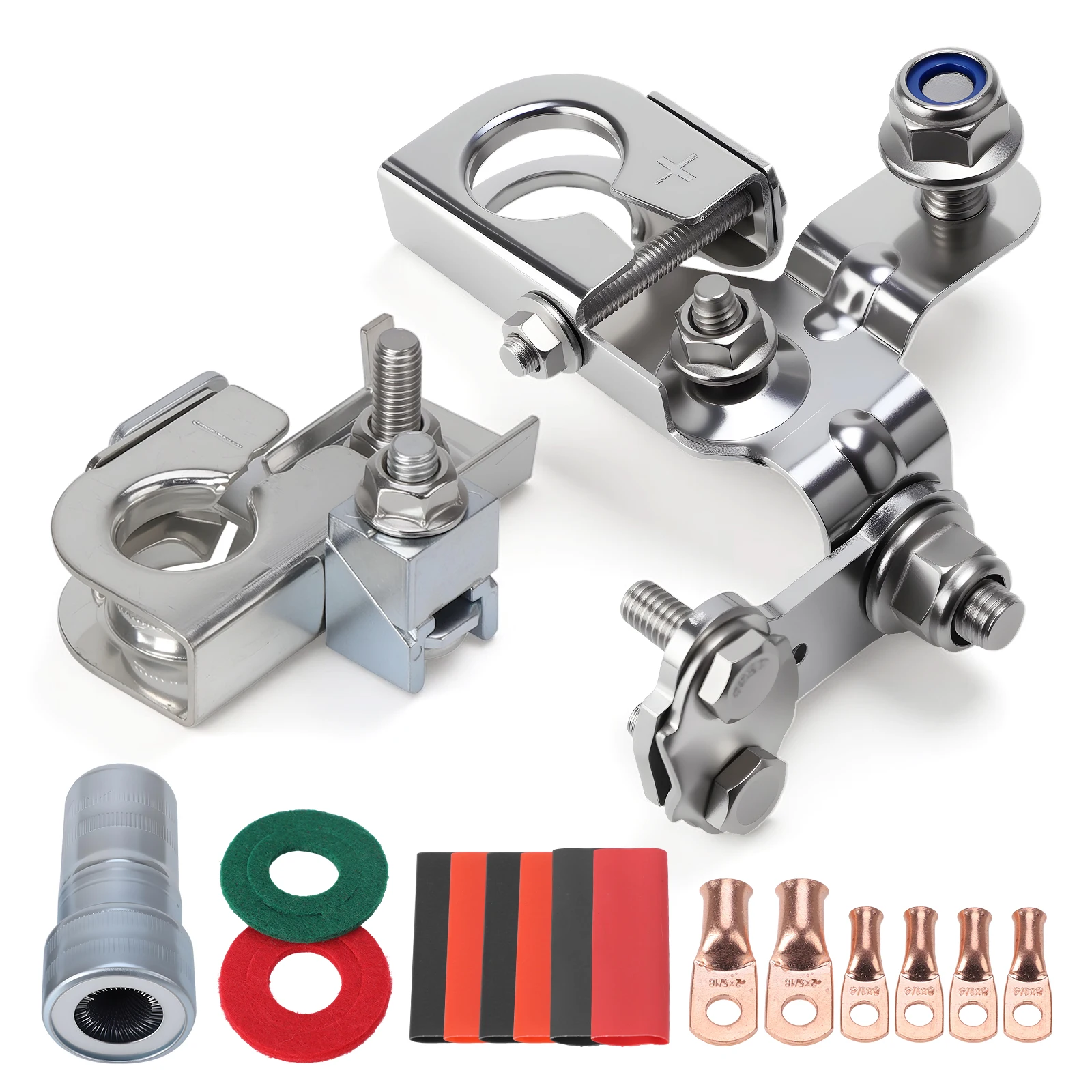 

Car Battery Connector set Negative Battery Terminal Clamp Replacement for Selected Ford Vehicles Like F150 Edge Mustang Focus