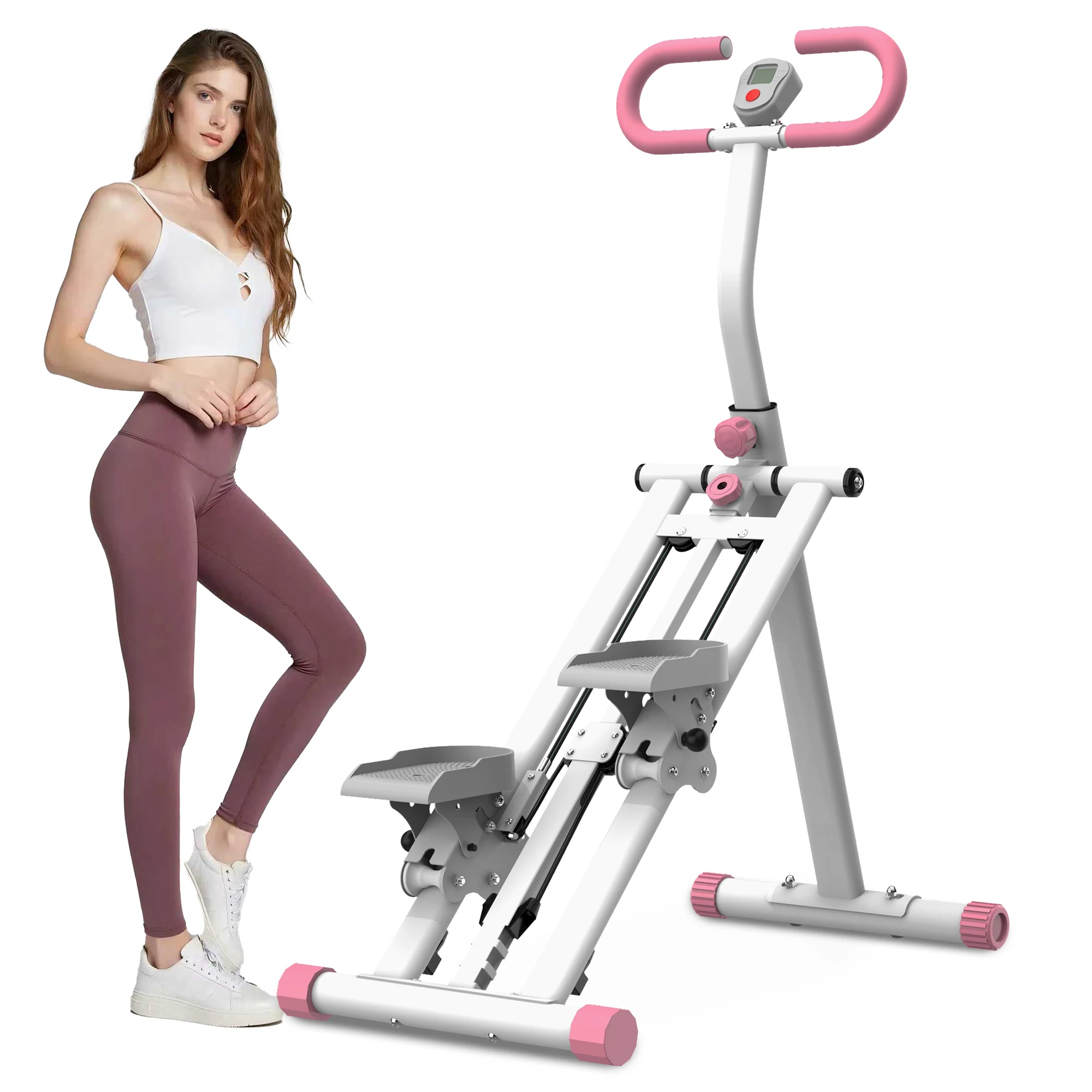 

Stair Stepper with Resistance – Full-Body Vertical Climber for Home Workouts | Adjustable Handlebar, Compact & Stable Frame