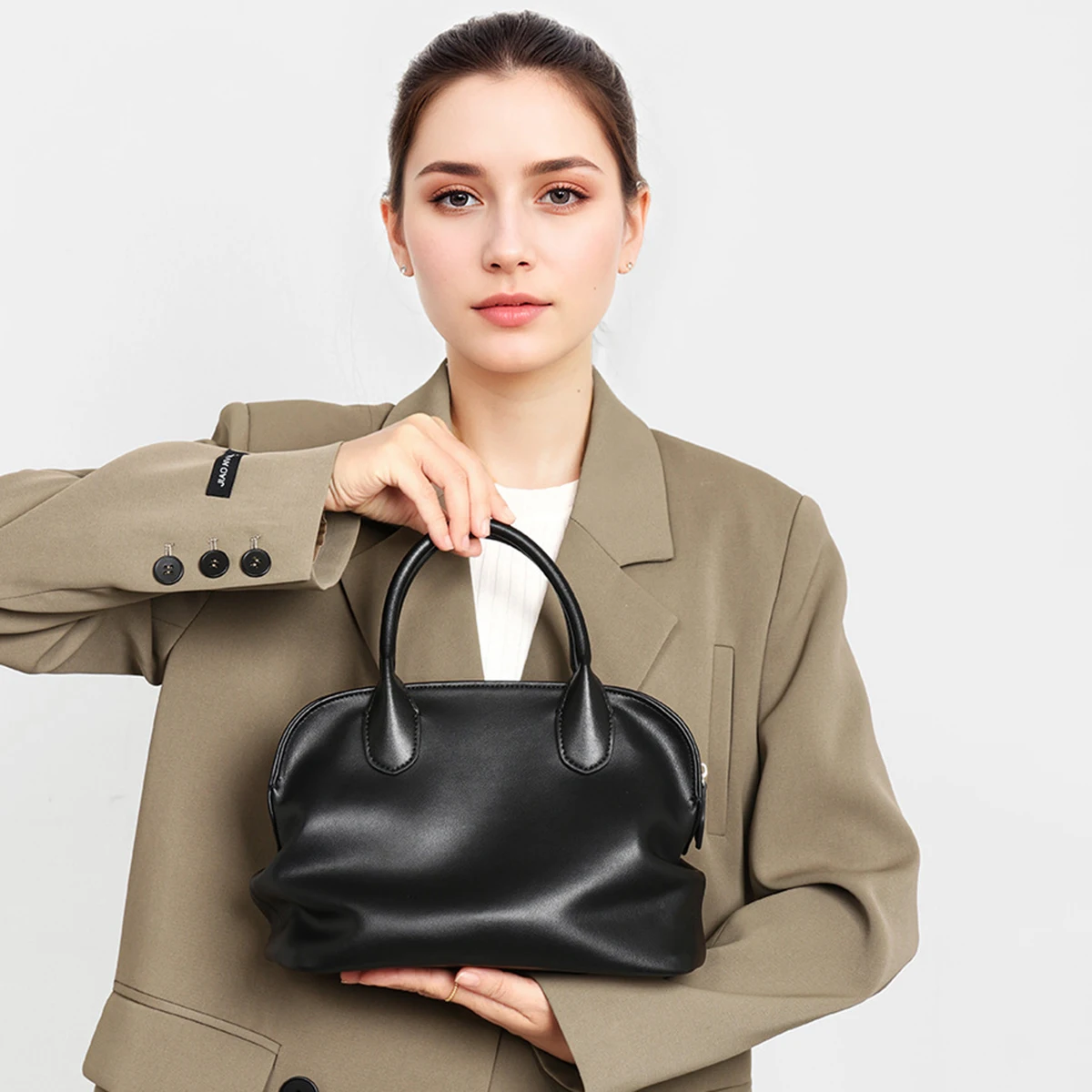 Korean-style Fashion Women Bag New Genuine Leather Niche Design Retro Versatile Women Bag Top-grain Cowhide Leather Shoulder Bag