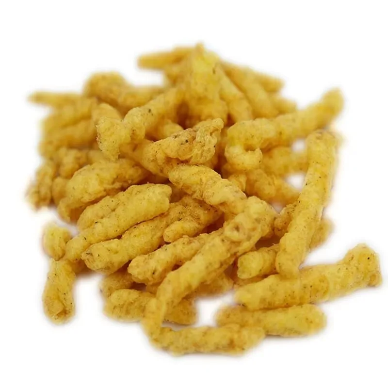 Mesin Penggoreng Jagung Bentuk Strip Twin-screw untuk Makanan Ringan, Peralatan Jagung Jagung Goreng untuk Cheetos, Lini Produksi Makanan Ringan Goreng Kasual
