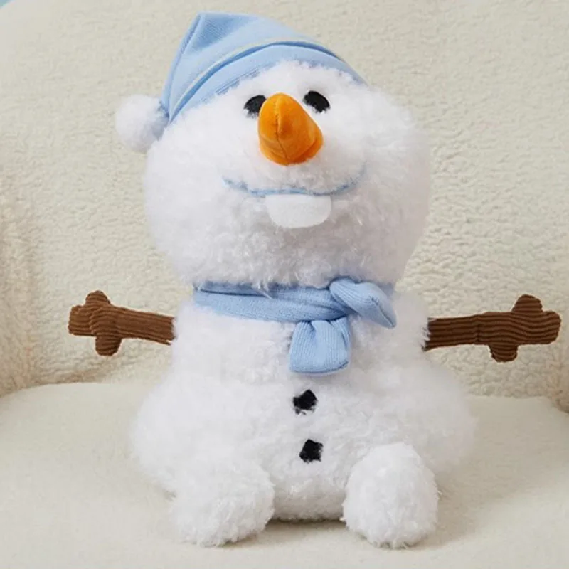 MINISO Disney Frozen Olaf bambola seduta carino morbido cuscino desktop camera ornamento decorativo peluche di Natale per bambini regalo divertente