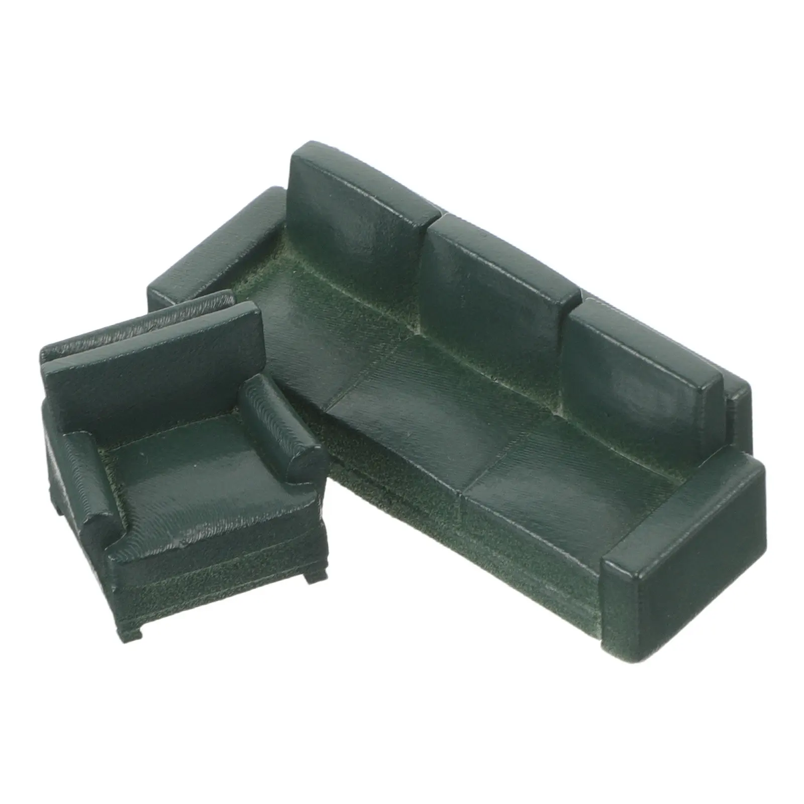 

1Set Miniature Sofa High Simulation Resin Material for Dollhouse Living Room Furniture Miniature Room Decoration