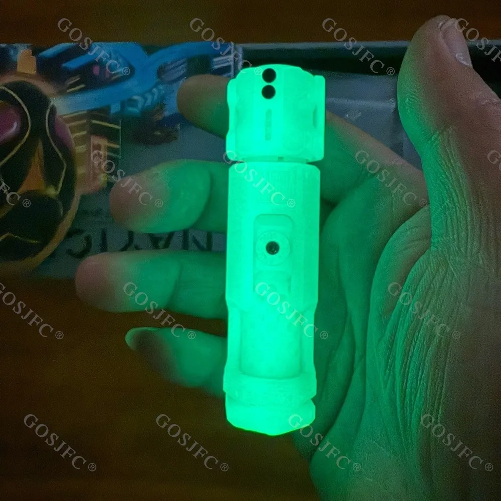 MUYI mosquetero luminoso verde rojo Fidget Slider juguetes luminosos juguetes para aliviar el estrés Fidget juguetes para adultos Push Slider