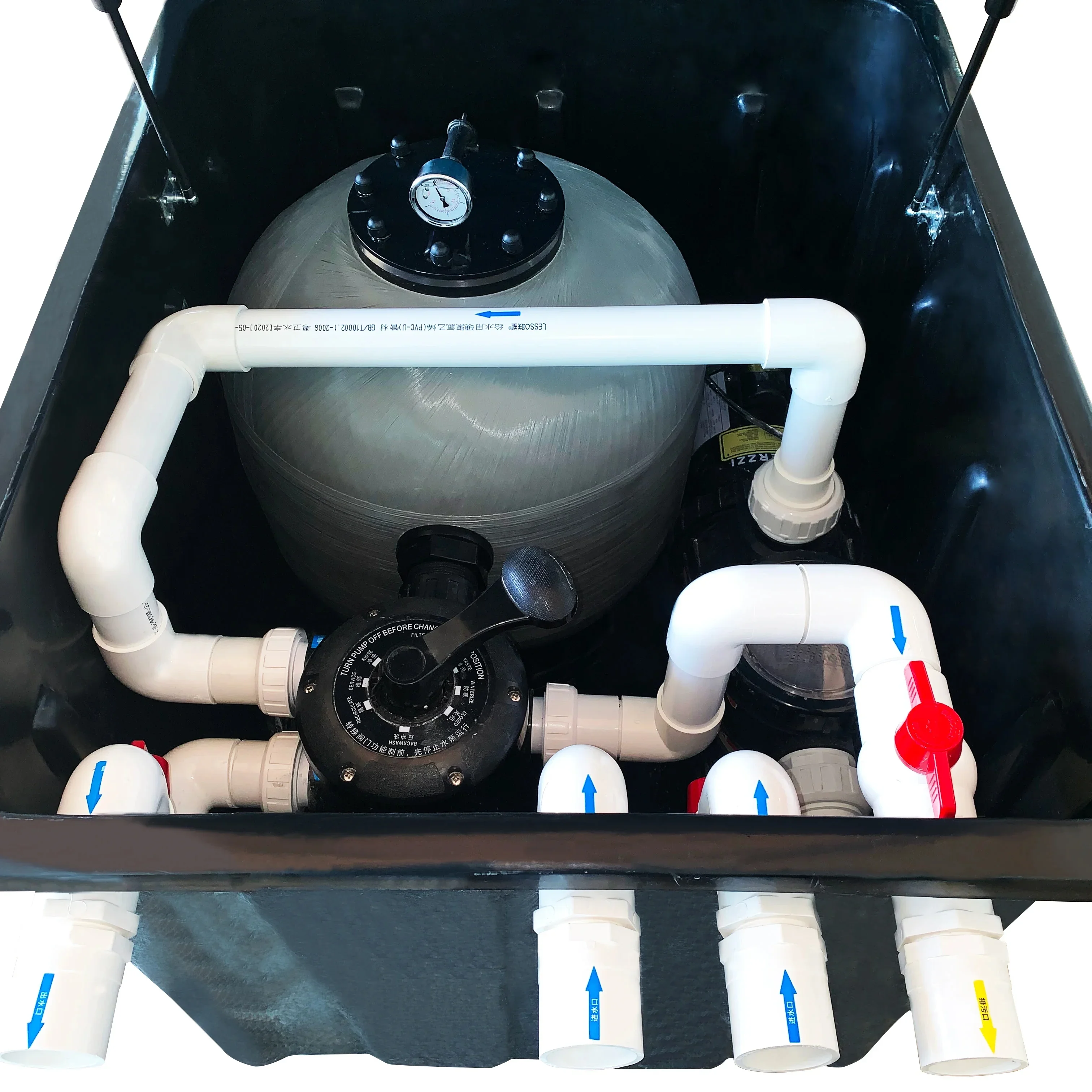 Swimming Pool Circulation Filtration System Sand In-ground Integrated Filter Pump Manufacture