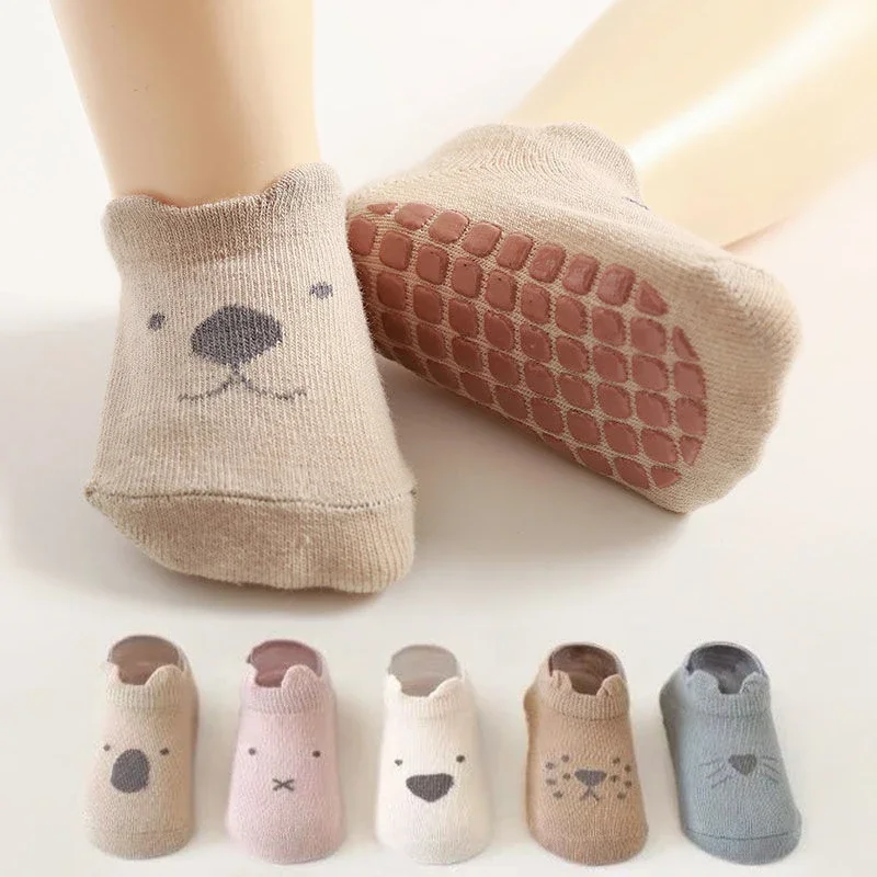 

Cute Cartoon Anti-slip White Cat Floor Stockings Summer Cotton Thin Non-slip Home Socks for Kids Toddler Infant Baby Boys Girls