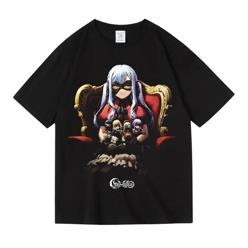 Ave Mujica 2D فتاة الفرقة BanG حلم حجم كبير القطن تي شيرتات قصيرة الاكمام المرأة الصيف قمة الموضة حجم كبير الملابس النسائية