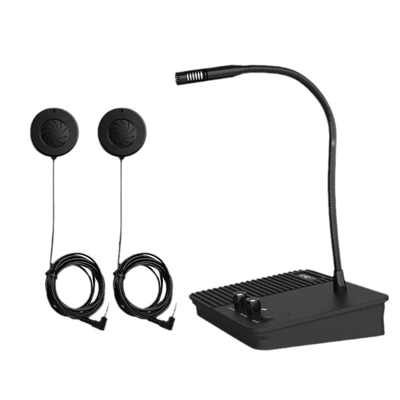 

Buxun Window Intercom Two-Way Amplifier – High-Power for Bank/Hospital/Ticket Counters Clear Voice Communication & Instant Resp