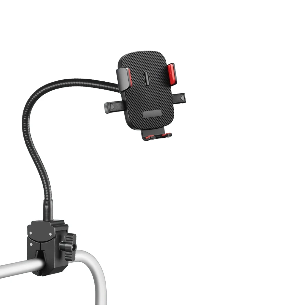 

Clip-on Phone Holder 20/30/40/50cm 360° Adjustable Shockproof Waterproof Phone Bracket For Motorcycle E-bike Scooter Stand Parts
