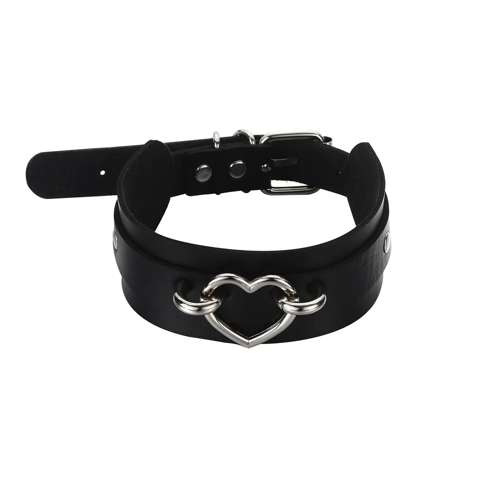 Goth Schwarzer Halsband für Frauen Punk Gothic Halsband Halloween Cosplay Schmuck Kostümzubehör