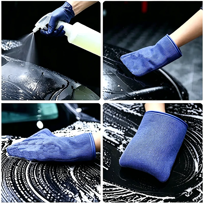 Car Clay Bar Mitt Auto Detailing Glove Paint Surface Decontamination Cleaning Wash Glove For Car Care view 3