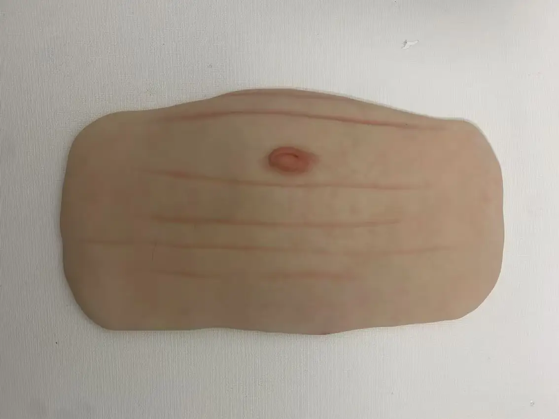 18-24inch Reborn Baby Vinyl Belly Plate Soft Touch LifeLike DIY Part Unpainted Reborn Doll Accessorries