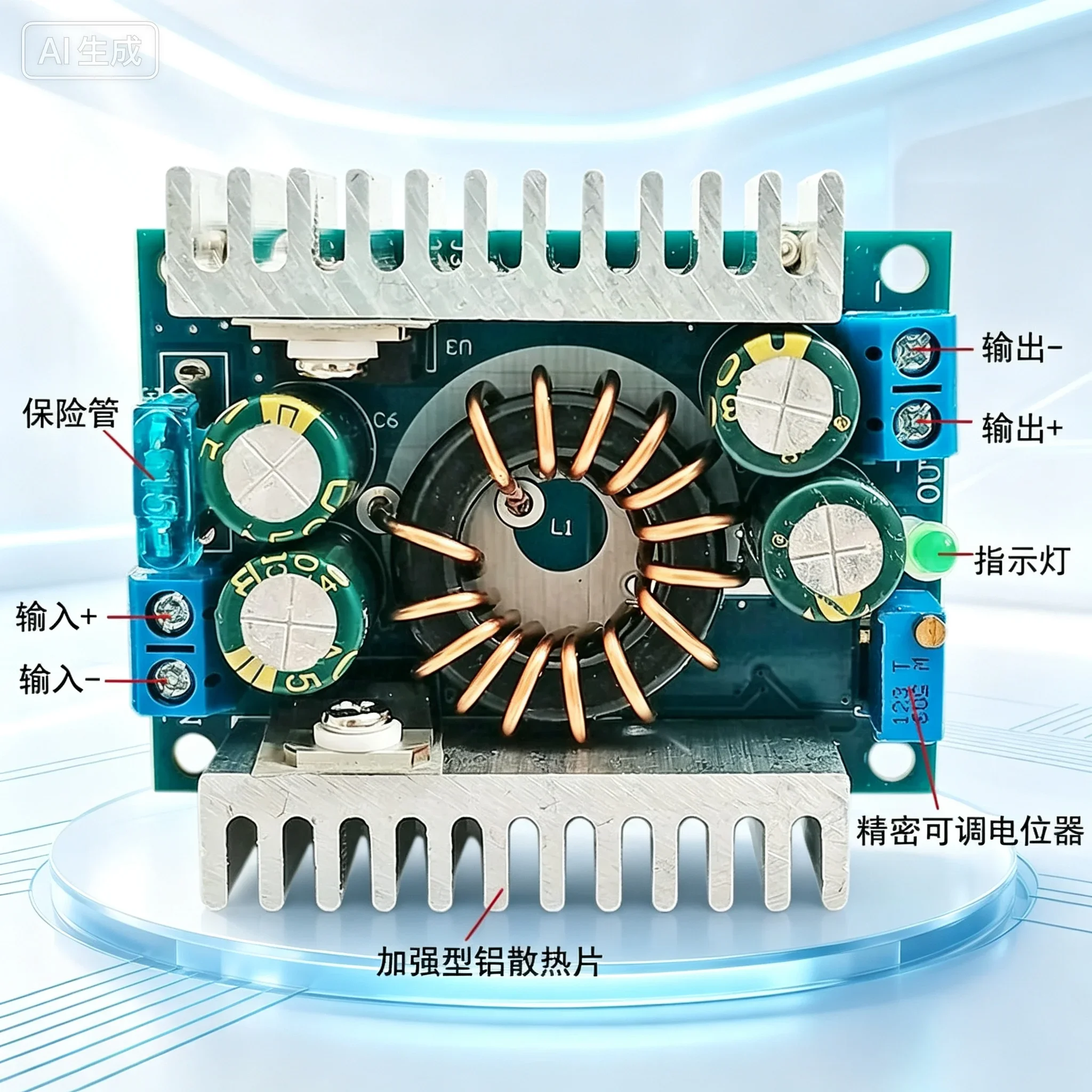 for DC‑DC Boost Power Module Car Laptop Portable Power 8‑32V to 9‑46V DIY High‑Power 150W