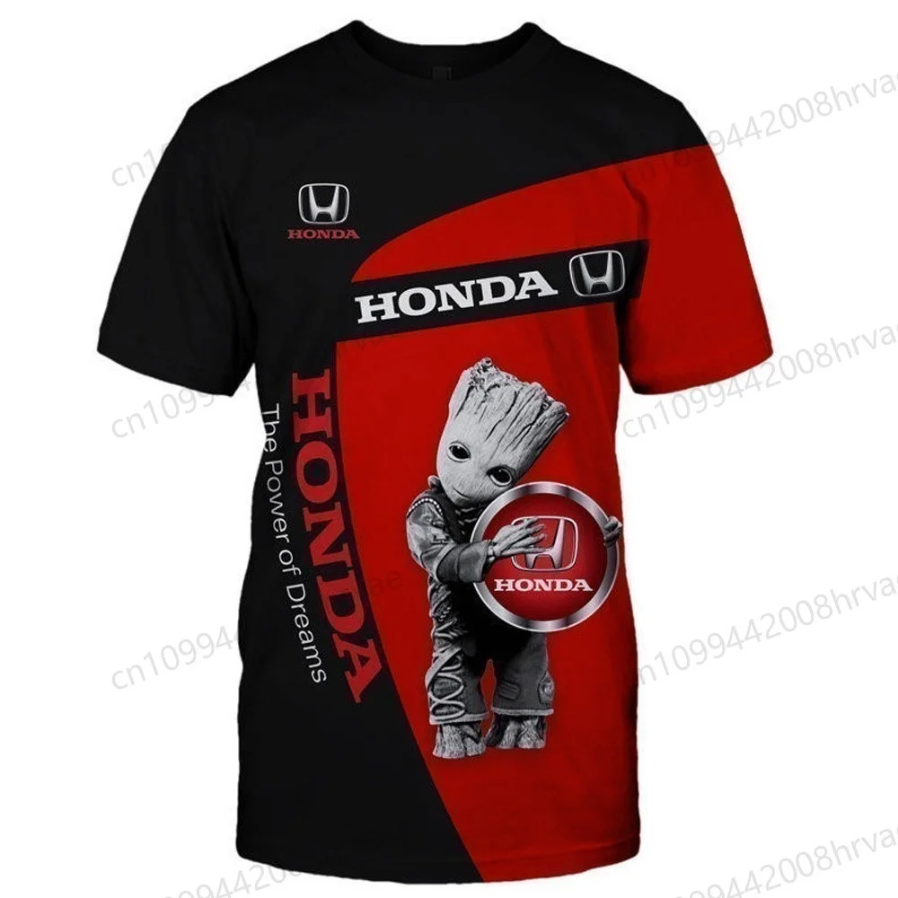 

HONDA fashion 2025 pattern T-shirt 3D printing summer unisex round neck short sleeve comfortable breathable quick-drying top