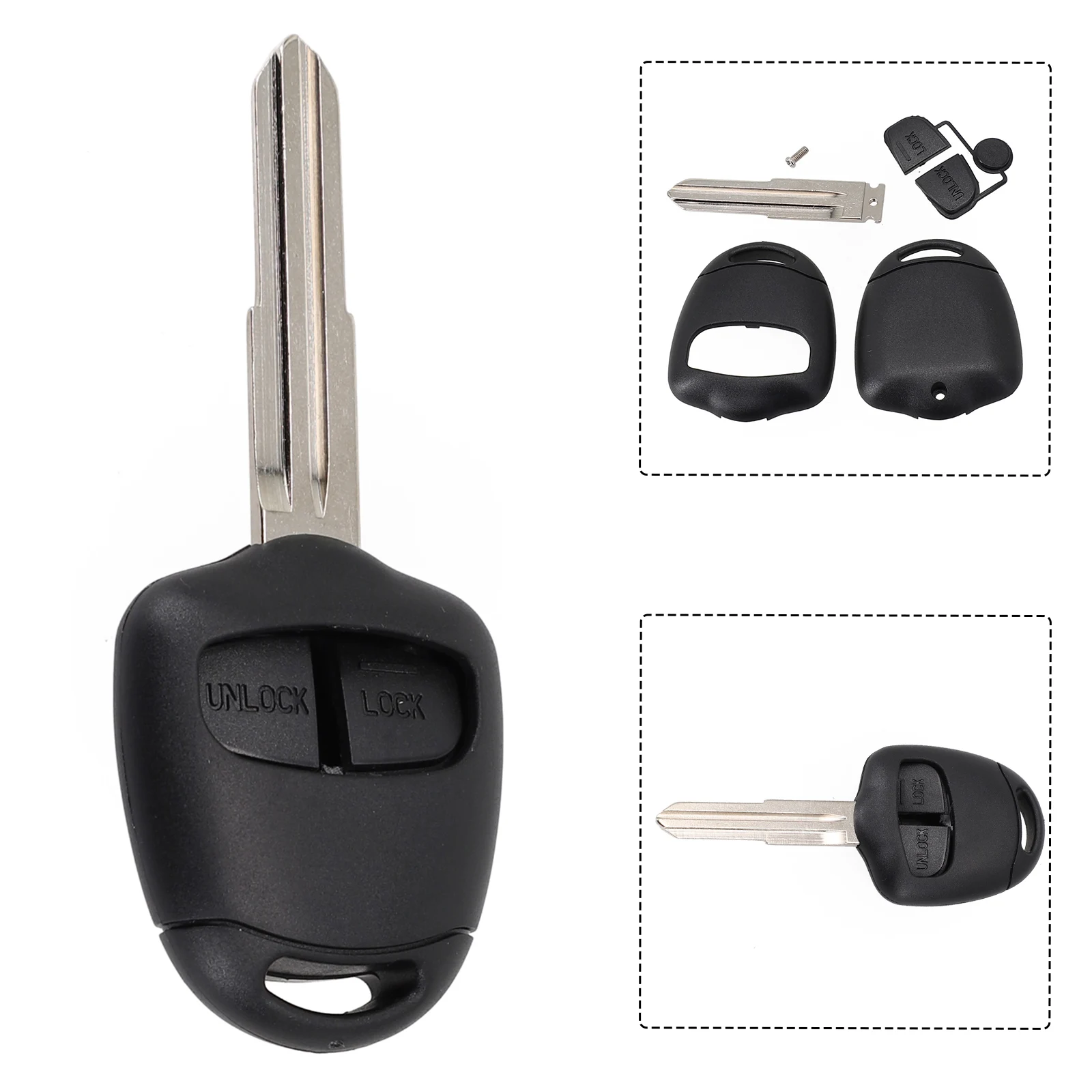 Upgrade Your For Mitsubishi PAJERO Key with a Stylish and Reliable Replacement Shell Direct Button Replacement