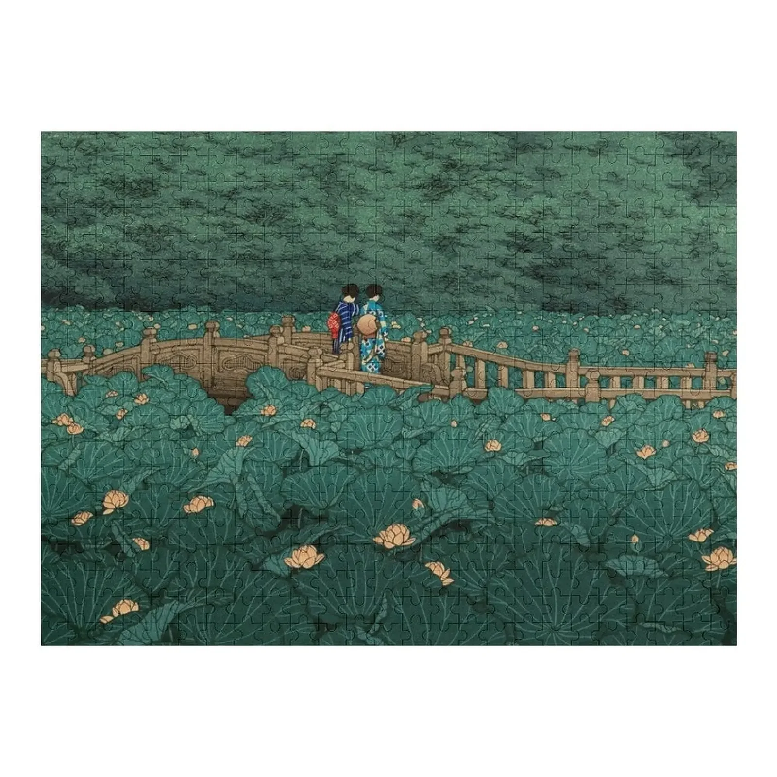 

Shiba Benten ike - Hasui Kawase Jigsaw Puzzle Custom With Photo Personalized Gifts Customized Toys For Kids Custom Child Puzzle
