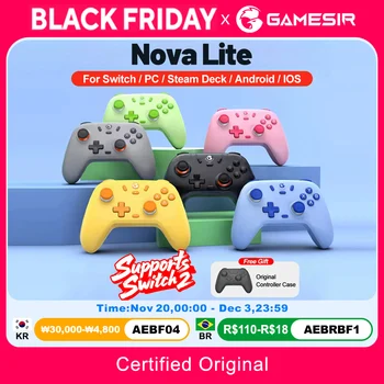 GameSir Nova Lite Gamepads PC Switch 2 وحدة تحكم الألعاب لني...