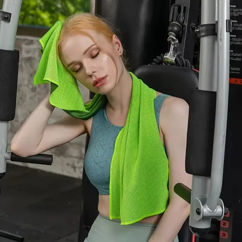 Durable Polyester Cooling Towel Silica Gel Microfiber Cold Towel Absorbent Quick Dry Quick Dry Towel Fitness Training