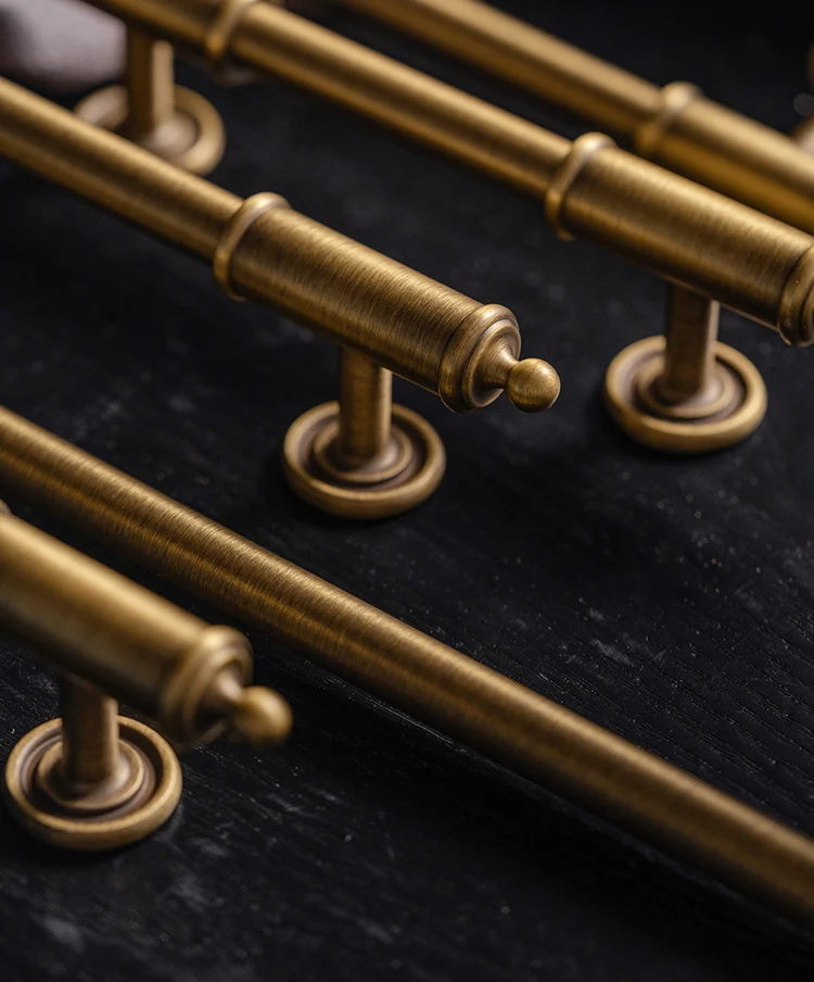 European Style/ Vintage  Long Furniture Hardware Bedroom Wardrobe Door Pulls Kitchen Shoe Box Drawer Knobs