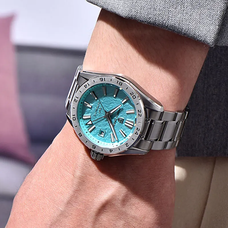 جديد PD-1792 PAGANI تصميم 100 متر مقاوم للماء ساعة ميكانيكية للرجال العلامة التجارية الأعلى ساعة أوتوماتيكية هدية الياقوت الزجاج ساعة Reloj Hombre