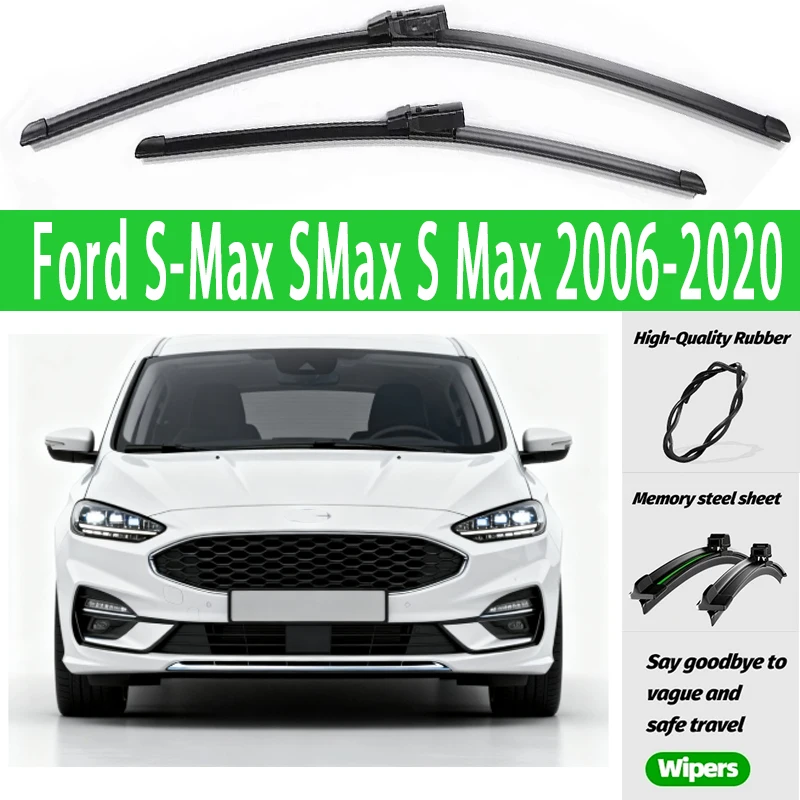 

2pcs Front Windshield Wiper Blades Windscreen Wipers For Ford S-Max SMax S Max 2006-2020 2013 2014 2015 2016 2017 2018 2019